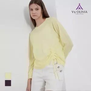[비비올리비아] 스트링 라운드 티셔츠_VVBALYF7111