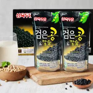 검은콩칼슘 두유 190ml x 60팩 서리태두유 고칼슘 고단백 파우치 식사대용