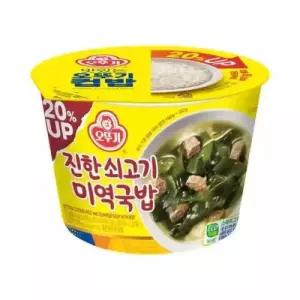 컵밥 진한 쇠고기 미역국밥 12개