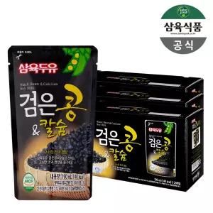 삼육두유 검은콩 칼슘 파우치 검은콩두유 190ml 60팩