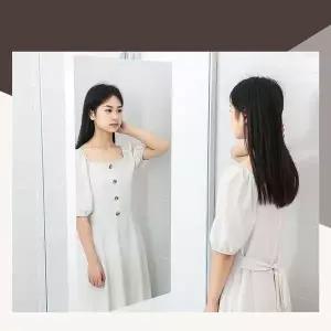 화장대 거울 욕실 인테리어 아크릴 원형 직시각거울 60cm 60x60