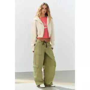 ZARA 자라 크롭 후드 스웨트셔츠 - 크림 4393/802/712