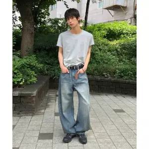 데케트 X데케트Curved Barrel Jeans DCPT074