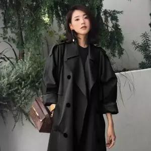 [제이큐]여성 가을자켓 루즈핏 트렌치코트 봄가을 간절기