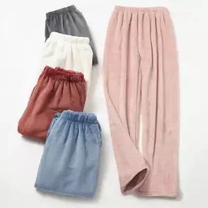 극세사 커플 겨울 수면바지 실내복 바지 파자마 홈웨어 커플수면바지 잠옷
