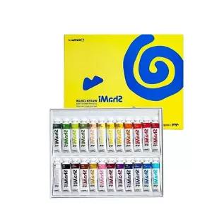 신한 샤미 수채화 물감세트 24색 10ml 수채화물감 워터 AWE518C5