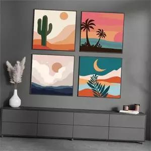 캔버스 페인팅 인테리어 명화 홈데코 diy 유화 그리기 색칠 숫자 그림 수채화 개업 아트 번호 셀프 키트