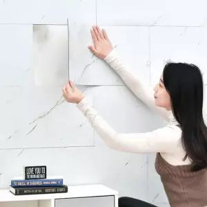 붙이는 대리석 타일 시트지 폼블럭 스티커 10매