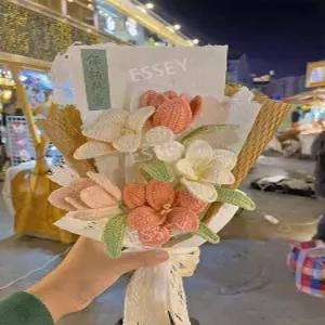 니트꽃다발 선물 조화 기념일 완제품 꽃 이벤트 뜨개