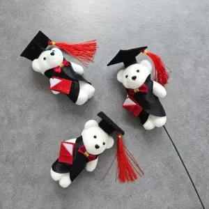 장식 선물 DIY 곰돌이 꽃다발 학사모