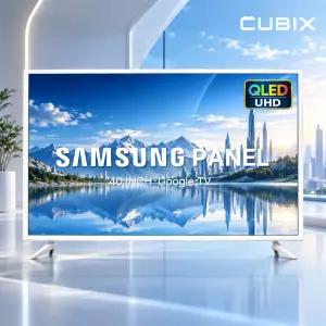삼성패널 중소기업 40인치 4K UHD QLED 스마트 TV 화이트에디션 에너지효율 1등급 고화질 티비