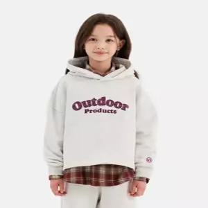 [아웃도어 프로덕츠 키즈]여아 크롭 후드티셔츠 (오트밀) OD263IHD75_OTM
