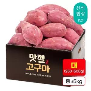 [품질보장] 햇밤 고구마 대(250-500g) 정품 5kg 요리용 맛젤
