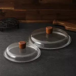 돔형 후라이팬 뚜껑 24/28cm 냄비 돔뚜껑 강화 유리 덮개