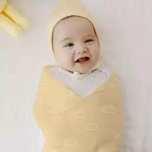 갤러리아 벨몽 뱀부코튼 신생아 속싸개 아기블랭킷 아기이불 2pk-리틀베니