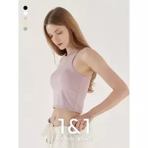 [하프클럽/녹족]1+1 녹족 요가복 필라테스복 소프트 크롭 나시
