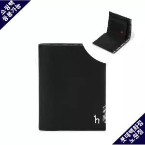 [롯데백화점]헤지스ACC [선물포장] 블랙 단색 소가죽 중지갑 HJWA4E295BK