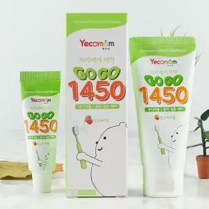 예꼬맘 고고 불소 1450 어린이 치약 60g+15g