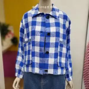 베네통 팬시 체크점퍼 BAJP57431 BL_DJ