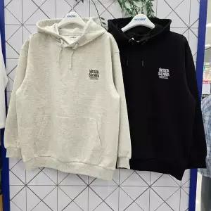 [에꼴리에] 주니어 스트릿 백 레터링 후드티 25C0405_GN