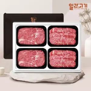 [일간고기](냉장)한우선물세트 구이2호 1등급 1.2kg (등/등/채/채)