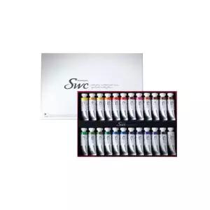 신한 SWC 15ml 수채화물감 24색 / 최고급 전문가용 / 수채물감 / 워터칼라 / 미술용품 / 화방용품