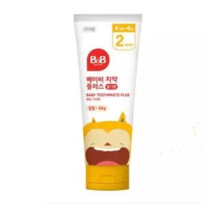 (2단계 딸기향 60g) 겔형 베이비 치약/아기/어린이/고불소/주니어/키즈/아동/유아/불소/세이프/안심/크리닉