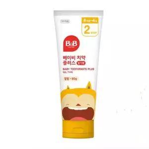 베이비 치약 2단계플러스 겔형 딸기향(60g) 치약 칫솔 구강티슈