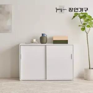 장인가구 마운트 다용도 높은 슬라이딩 수납장 1200