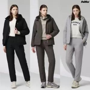 (현대홈쇼핑) 펠틱스 여성 패딩 기모 셋업 2종 (F14W-2)