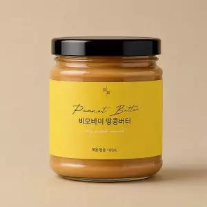 [NS홈쇼핑]비오바이 무가당 하이올레익 땅콩버터 260g 1병 피넛버터 유리병..[35983155]