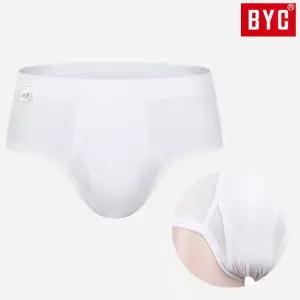 BYC BYC 남자삼각팬티 남자흰팬티 백색 흰색 순면 소변구 브리프