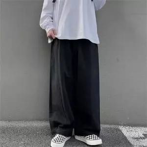 와이드 팬츠 남자드롭핏 루즈핏 데일리 남성 와이드 팬츠 밴딩 가을 스
