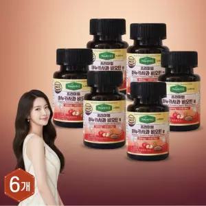 뉴트리큐 아누카사과 비오틴 맥주효모 레드비트 펙틴 모발영양제 60정, 6개
