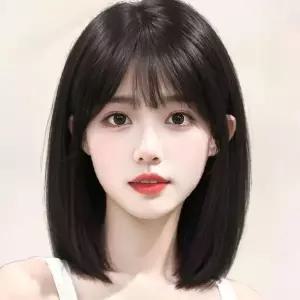 단발머리 매쉬 여성 통가발 베이직 헤어 가발 자연스러운 연출