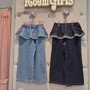 [셀러허브 1]로엠걸즈 DP01 프릴 와이드 데님팬츠 프릴 와이드 데님 팬츠  RGTJ26W1P (52251788)