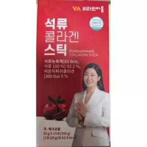 비타민마을 석류 초 저분자 피쉬 콜라겐 젤리 스틱 300달톤 15포, 12개