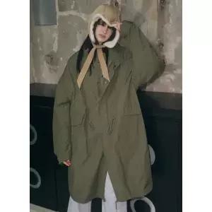 [레더리](신세계 사우스시티)M-65 피쉬테일 오버핏 롱파카 [3COLOR]