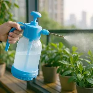 파워 자동 압축 분무기 1.8L 가압 펌프 스프레이 원예 정원 농약 청소 다용도 미스트 물