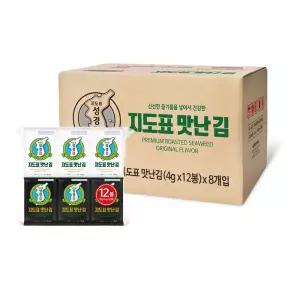 지도표 성경김 맛난김 재래 식탁김 조미 도시락김 12봉 8개