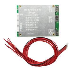 BMS 13S 35A 48V 리튬 이온 18650 배터리 팩 충전 보호 보드, Arduino 모듈 용 밸런스 PCM 포함 NEW