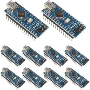 CH340 5V 16M 마이크로컨트롤러 보드가 장착된 나노 V3.0 ATmega328P용 hiBCTR 10피스 세트 전자 제품