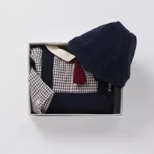 블루독 베이비 NY 쁘띠체크바디수트 46A13-604-10 46A1360410 출산백일돌선물 115125