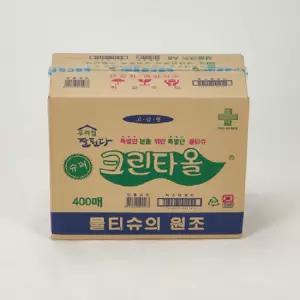 슈퍼크린타올 물티슈 400입 1개 식당 일회용 업소용 개별포장 개인 요식업