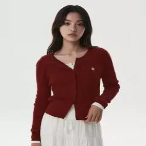 후아유 WHOAU High Gauge Cotton Cable Cardigan WHCKG4821F