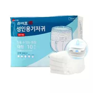라이프업 성인용 기저귀 입는 팬티형 대형 1박스 80매