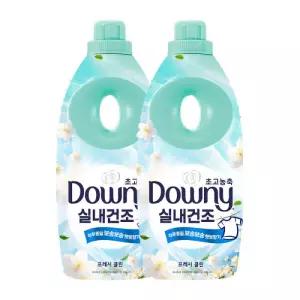 다우니 실내건조 프레시 클린 초고농축 섬유유연제 본품 1L 2개