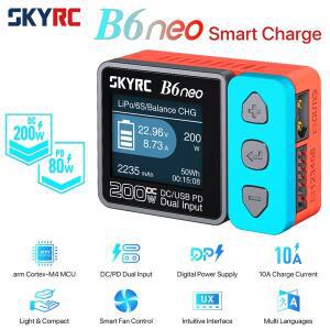 SkyRC B6 Neo 스마트 충전기 DC 200W PD 80W LiPo 배터리 밸런스 SK-100198 컴팩트 6S 방전기