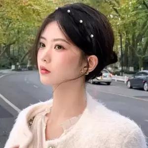 심플 깔끔한 여자 데일리 진주 포인트 데일리 머리띠 여자머리띠