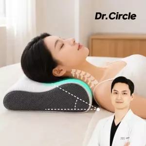 닥터써클 경추베개 메모리폼 어깨 허리 기능성 낮은 베개 목이편한 옆으로자는 호텔용 목베개